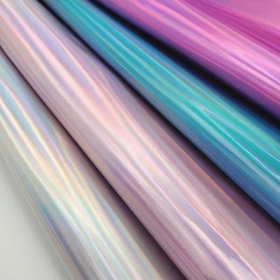 レーザーミラー PU革と偽革 防水 グラデント 反射銀