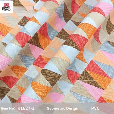 0.8mm カラフルな幾何学的なデザイン PVC革 ハンドバッグ 梱包ボックス 電話ケース 装飾用