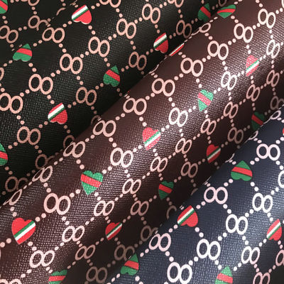 プリントされた心臓形番号8 PVC偽革バッグ 財布 財布 電話ケース パッケージ ボックス 革布