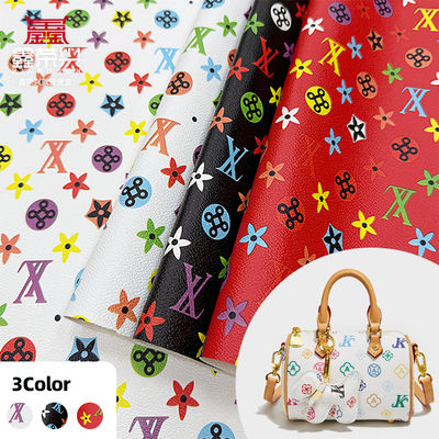 バッグや工芸品用の防水プリントPVCフェイクレザー