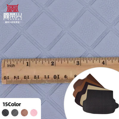 PVC菱形ライチエンボススタイル人工合成皮革、車のフットカーシートソファ装飾バッグフェイクレザー生地