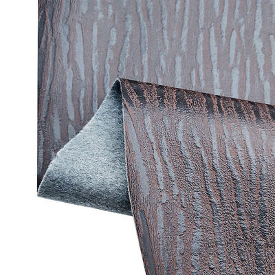 卸売Pvcストライプ革 人工革 合成革 木製印刷 包装 財布 箱 靴 ノートブック 偽造革 布