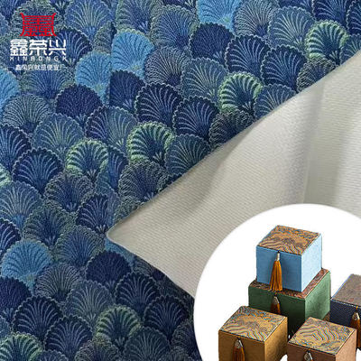 PVC Peacock Flower Printed Synthetic Artificial Leather Fabric for Bag Packaging Notebook Phone Shell & Sofa Use