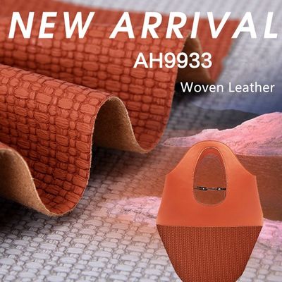 1.2mm スタイリッシュ 織り絵 PVC レザー ハンドバッグ プレイスマット 壁紙 装飾 化粧品 箱 梱包