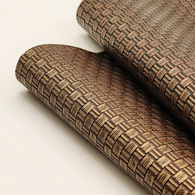 包装袋 偽革 プロジェクト PVC ニット アンティーク ブラス 織物