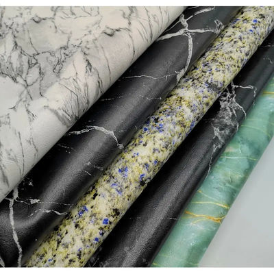 0.7mm 防水 PU 合成革 フェイックス マット マルブル パターン