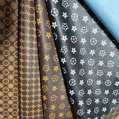 ビンテージ レター プリント PVC レザー バッグ 柔らかい ブラシ 底 エコフレンドリー