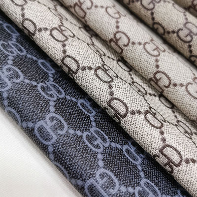 ビンテージ レター プリント PVC レザー バッグ 柔らかい ブラシ 底 エコフレンドリー