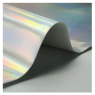 レーザーミラー PU革と偽革 防水 グラデント 反射銀