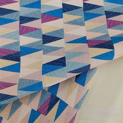 0.8mm カラフルな幾何学的なデザイン PVC革 ハンドバッグ 梱包ボックス 電話ケース 装飾用