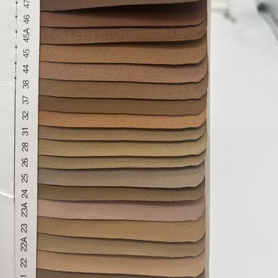 0.5mm 透けるポリウレタン PU 革 靴用 スピンホール 豚皮 パターン