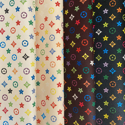 PVC合成偽革素材 汚れ防止ペンタゴン印刷