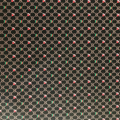 プリントされた心臓形番号8 PVC偽革バッグ 財布 財布 電話ケース パッケージ ボックス 革布