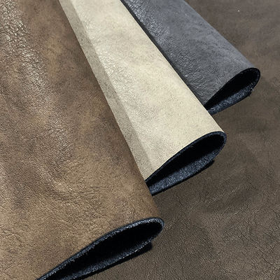 シミュレーション PU マイクロファイバー革 靴用 レトロ 焼いた皮のパターン