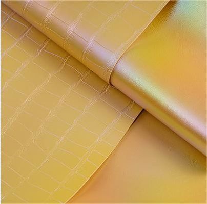 色とりどりのグラデント クロコディール PVC 偽造 人工革 バッグ 革 織物 素材