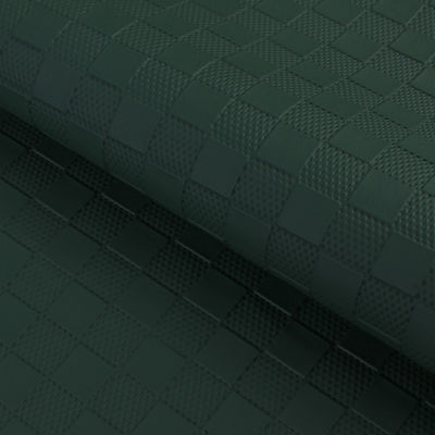 チェッカーされたPVC偽造 人工革袋 装飾用革布