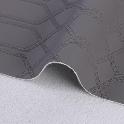 六角形の四角形のプレッドパターン PVC偽造の人工革布