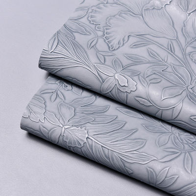 3D レトロ フローラル エムボスド PVC レザー ブラシド ボトム ハンドバッグ 梱包 箱 装飾 布 プラセマット 偽革