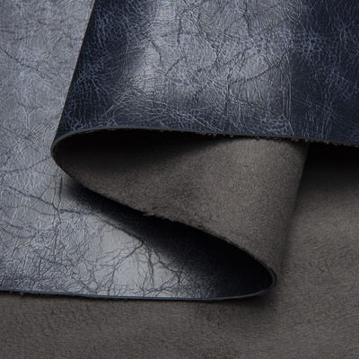 柔らかいハンドフィール 1.5-2.5mm スウェードバックオイルワックス クレイジーホース革 PVC 人工革 ソファ用シートバッグ