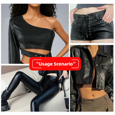 PVC羊皮 穀物 偽革 ストレッチ ブラックアウト 防水