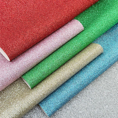 ジュエリークラフトラゲッジバッグ包装用フェイクレザー素材ソファ用ライトニング粗グリッターPVC合成皮革靴裏地