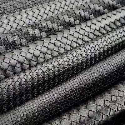 ロープされた布 織り紙のパターン PVC 合成革 彫刻された靴 バッグ 家具 工芸品 車 偽造革 布 ストレッチ