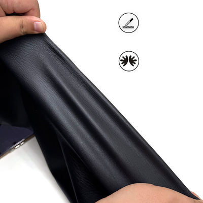 エンボス加工PVC合成皮革4方向ストレッチカーフェイクレザー素材、オートバイ自転車シートカバー家具装飾用