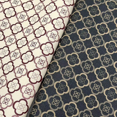 Pvc四葉葉クローバー 印刷スタイル 袋用 人工革 包装 ノートブック 電話 シェル 偽造革布