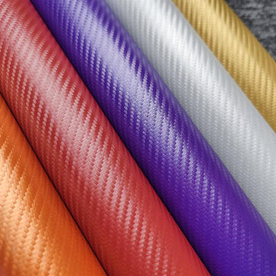 鮮やかな色のフェイクカーボンファイバーグレイン合成皮革PVC人工皮革靴クッション車の内装装飾生地