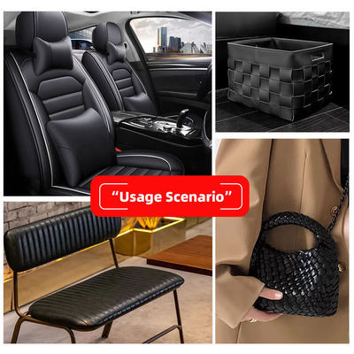 PVC織りパターン合成皮革エンボス加工フェイクレザー素材、靴、バッグ、家具、工芸品、ソファ、アウトドア用