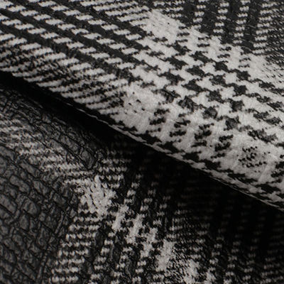 PVCテック 布 スコットランド プレッド パターン 人工 合成 革 ソファ バッグ 靴 車 シートベルト 偽革 布