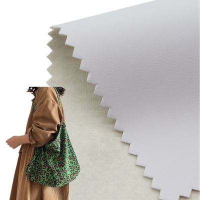 バッグ、ノート、電話ケース、テーブルマット用PVCホワイトエンボスデジタル印刷合成人工皮革