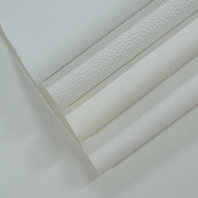 バッグ、ノート、電話ケース、テーブルマット用PVCホワイトエンボスデジタル印刷合成人工皮革