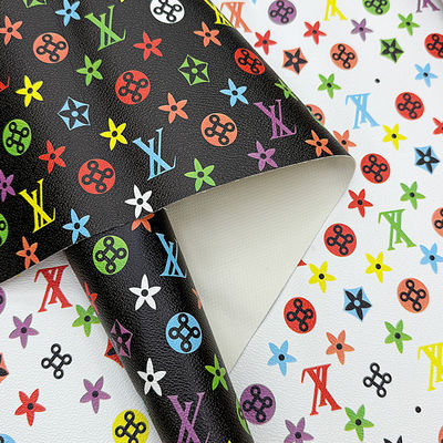 バッグや工芸品用の防水プリントPVCフェイクレザー