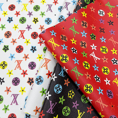 バッグや工芸品用の防水プリントPVCフェイクレザー