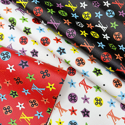 バッグや工芸品用の防水プリントPVCフェイクレザー
