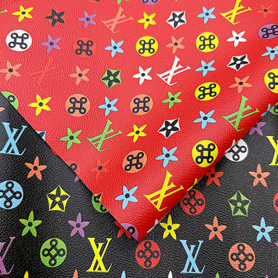 バッグや工芸品用の防水プリントPVCフェイクレザー