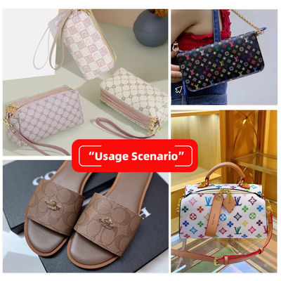 バッグや工芸品用の防水プリントPVCフェイクレザー