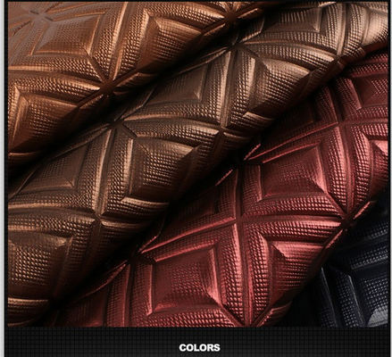 カーシートや家具用のPVCグレーンパターンの合成革布