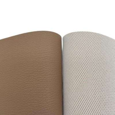 1.0mm PVC 耐摩耗性エンボス加工 137 ライチグレイン人工合成皮革、車のシートマット、ソファ、椅子、ベルト用フェイクレザー生地