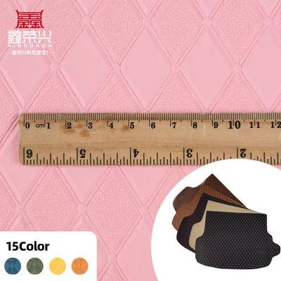 PVC菱形エンボス加工スタイル人工合成皮革、車のフットカーシートソファ装飾バッグフェイクレザー生地