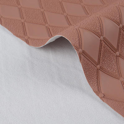 PVC菱形エンボス加工スタイル人工合成皮革、車のフットカーシートソファ装飾バッグフェイクレザー生地