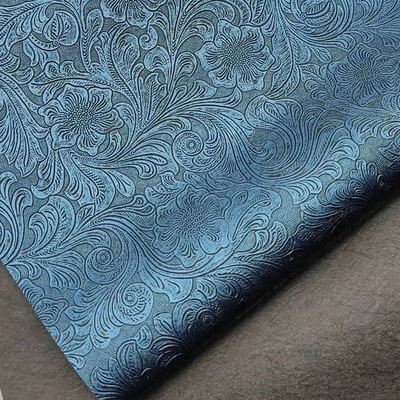 PVCフラワーパターン人工合成皮革ウォレットボックスシューズNtoebookフェイクレザーファブリック