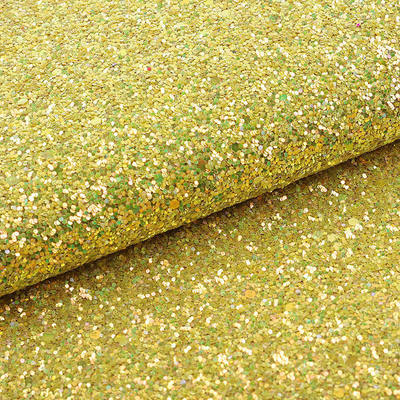 弾性PUキラキラ光るシャイニーチャンキーヘキサゴンラメグリッター生地合成皮革、靴、バッグ、弓、工芸品、帽子用フェイクレザー生地
