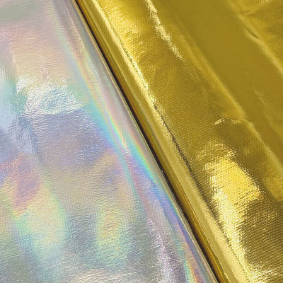 PVCホログラフィックレザーレーザーメタリックミラー合成皮革防水フェイク素材、ソファテーブルマットバニティケース靴用
