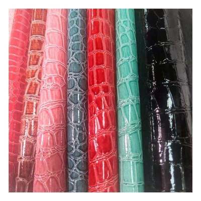 ハイグロスストーンパターンPVC合成皮革アニマルパターンシューズバッグおよびバッグフェイクレザーファブリック