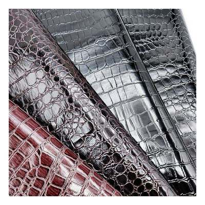 ハイグロスストーンパターンPVC合成皮革アニマルパターンシューズバッグおよびバッグフェイクレザーファブリック