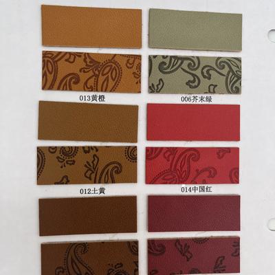 靴バッグパッケージテーブルマット用PUプレス合成皮革 合成フェイクレザー生地