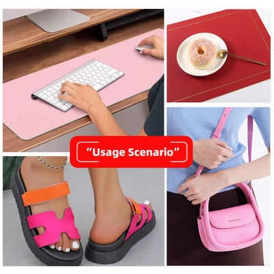 靴、バッグ、ベルト、ソファ、ミトン用の模造マイクロファイバーPU 5kg剥離強度合成皮革、フェイクレザー生地