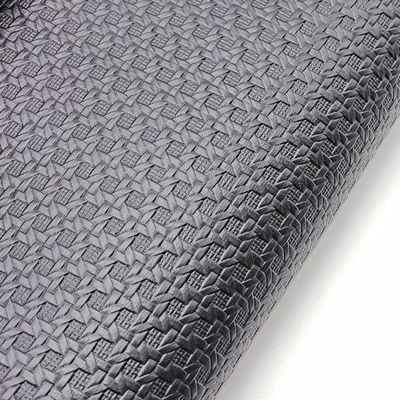 Woven PVC Synthetic Leather Fabric with 0.9mm Thickness and 140cm Width for Handbags and Furniture